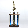 Medium One Tier Three Poster Baseball Trophy