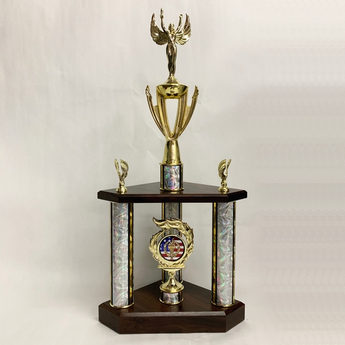Small Three Poster Team Trophy
