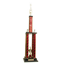 Three Tier Four Poster Basketball Trophy