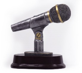 Resin Microphone Trophy