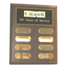 Eight Plate Walnut Perpetual Plaque