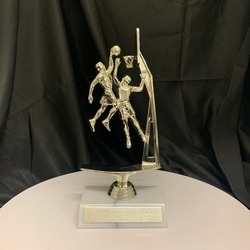 Double Action Basketball Trophy