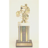 Silver & Gold Column BMX Trophy