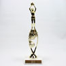 Tall Gold Swish Basketball Trophy