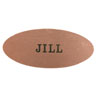 Oval Name Badge with Magnet Back