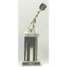 Tall Black & Gold Darts Trophy