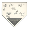 Home Plate Autograph Plaque