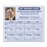 Calendar Magnet with Square Corners