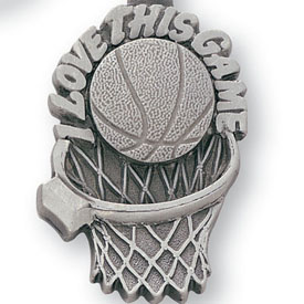 I Love This Game Basketball Keychain