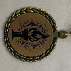 Torch Sublimated Medal