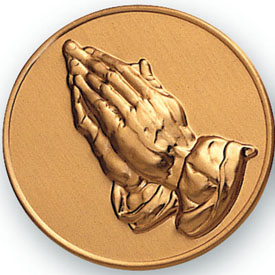 Praying Hands Medal
