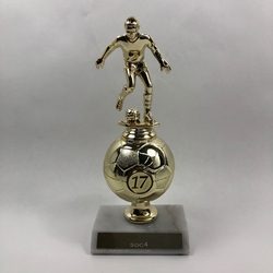 Gold Riser Soccer Trophy