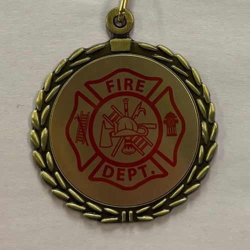 Fire Department Sublimated Medal