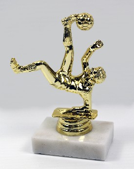 Gold Bicycle Kick Soccer Trophy