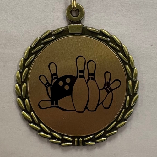 Bowling Sublimated Medal