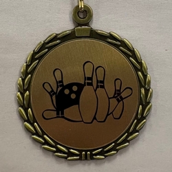 Bowling Sublimated Medal