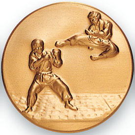 Karate Flying Kick Medal