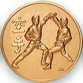 Karate Medal with Japanese Letters
