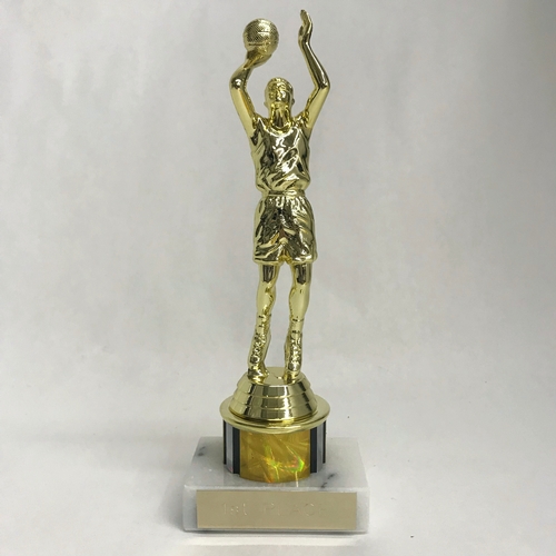 Value Basketball Trophy with 1 Inch Color Column