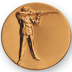 Upright Rifle Shooting Medal