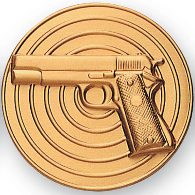 45 Caliber Revolver Shooting Medal
