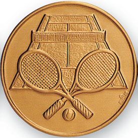 Crossed Rackets Tennis Medal