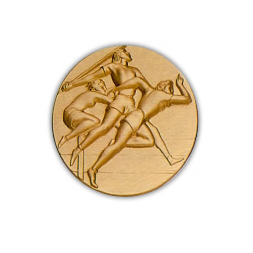 Triple Female Track Medal (2-5/8)
