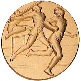 Triple Male Track Medal (2-5/8)