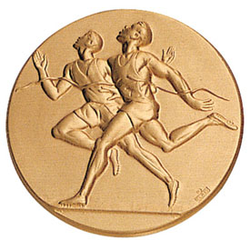 Male Runners Medal