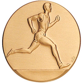 Male Distance Runner Track Medal (2-5/8)