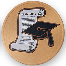 Cap & Scroll Graduation Medal