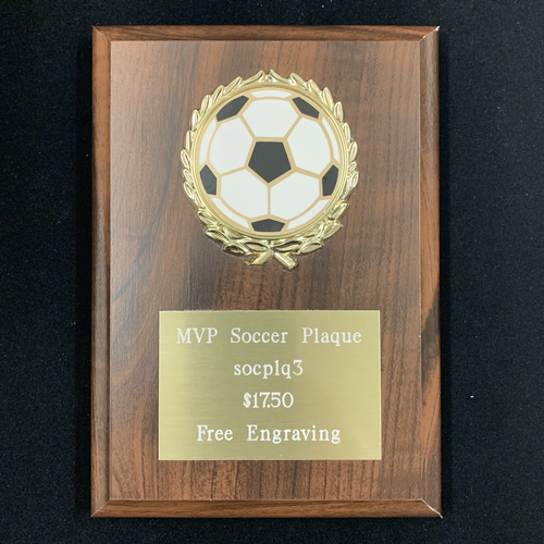 MVP Soccer Plaque
