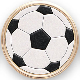 Black & White Soccer Ball Medal