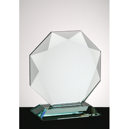 Gem Cut Octagon Glass Award