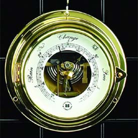 Brass Porthole Barometer