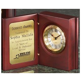 Wood Book Award Clock