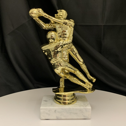 Double Action Tackle Football Trophy