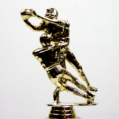 Double Action Tackle Football Trophy