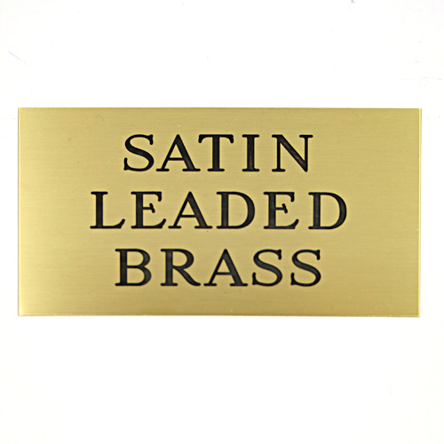 Satin Thin Engravers Brass Plate