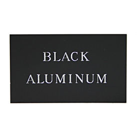 Black Aluminum Plate