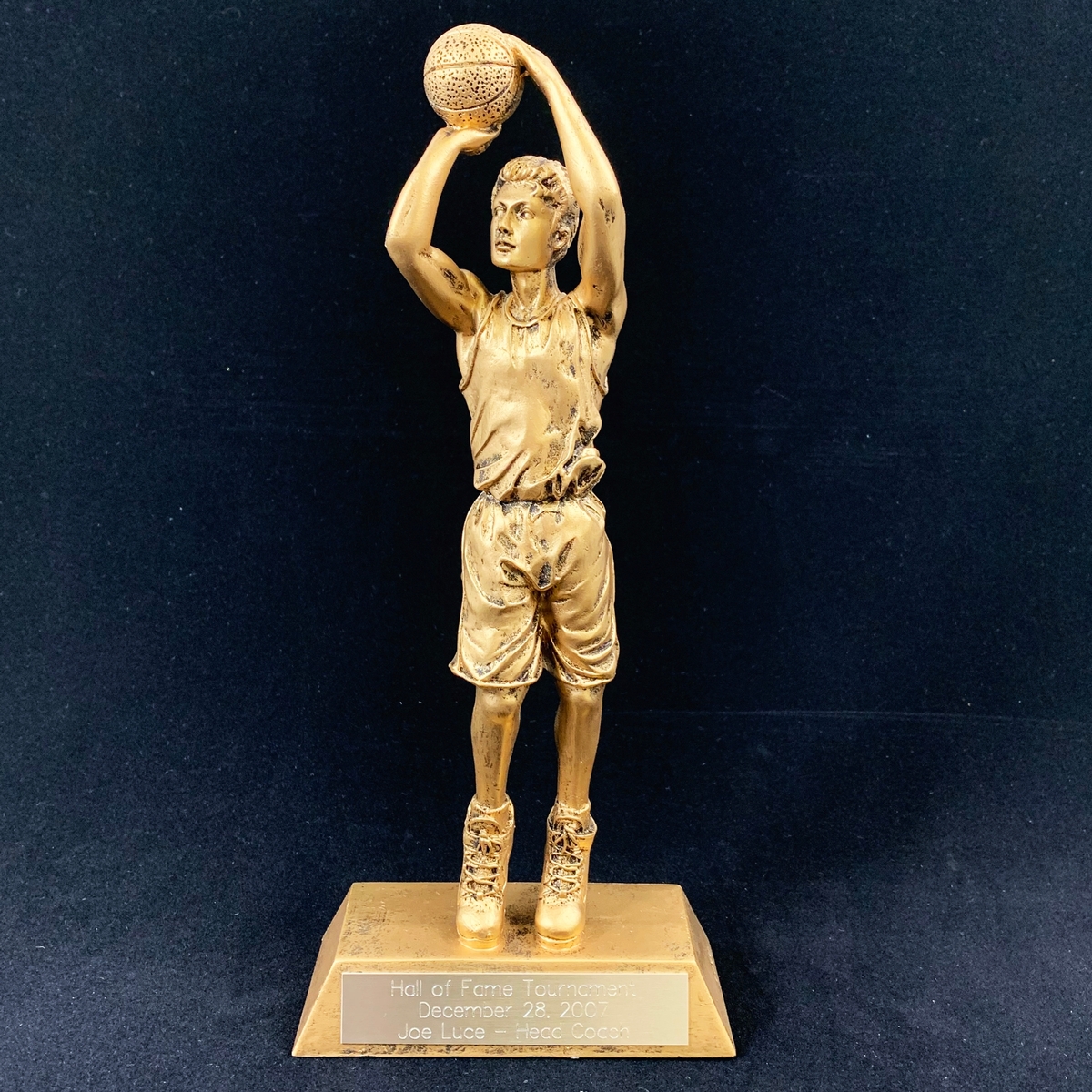 Basketball Bobblehead Resin Trophy Statue with Free Engraving 