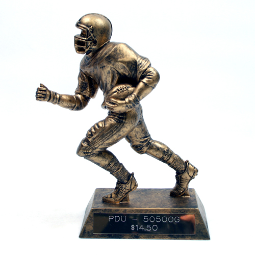 Gold Resin Halfback Football Trophy