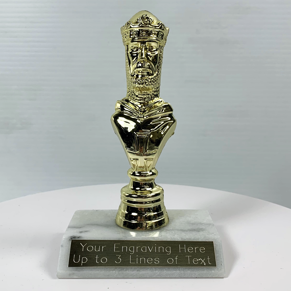 Free Plate Engraving Chess King Trophy Crunch Customized Chess Trophies