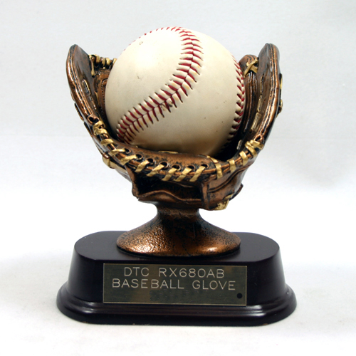 Classic Finish Baseball Glove Trophy by Athletic Awards