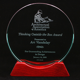 Round Glass Award