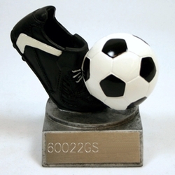 Resin Cleat & Ball Soccer Trophy