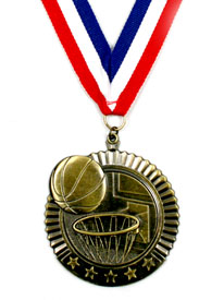 Five Star Gold Basketball Medal