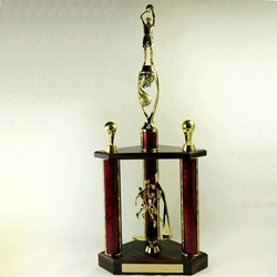 Three Poster Basketball Trophy