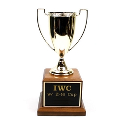 Classic Loving Cup on Walnut Base Trophy - 11 Inch Tall