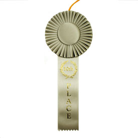 10th Place One Streamer Rosette Ribbon